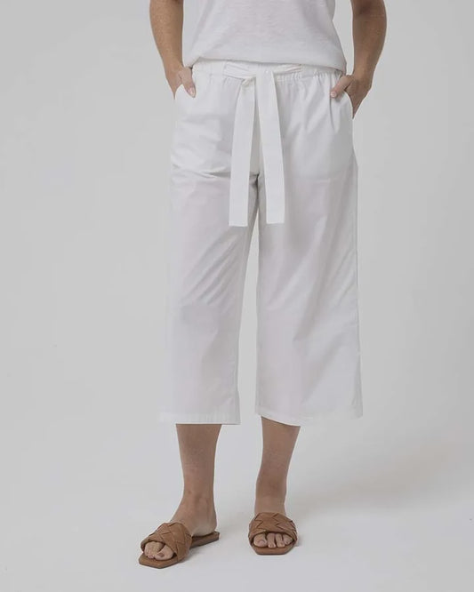 Yarra Trail - Relaxed Wide Leg Pant White | YT24H8906