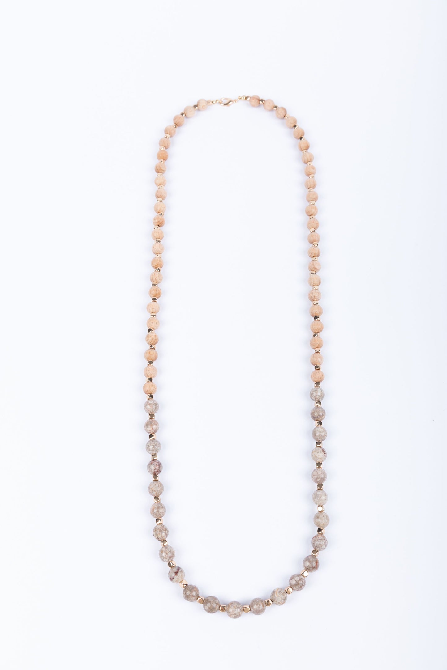 Holiday - Sunset Necklace Grey Marble | J-N1343
