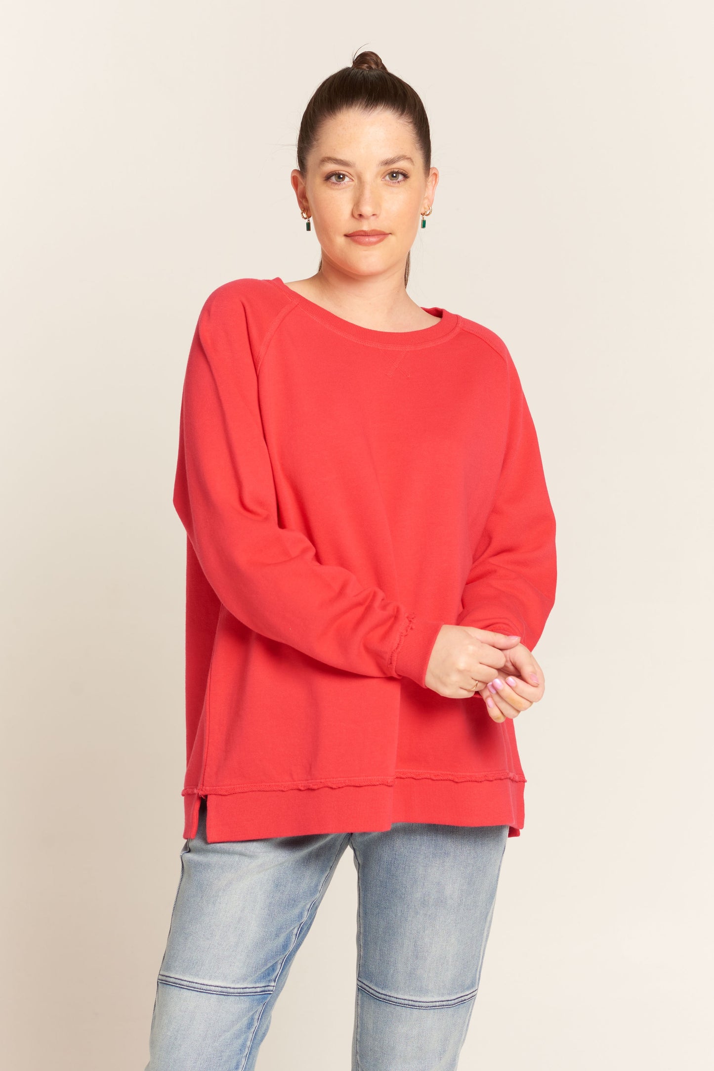 Cloth Paper Scissors Sweatshirt Red | CPS1232-17