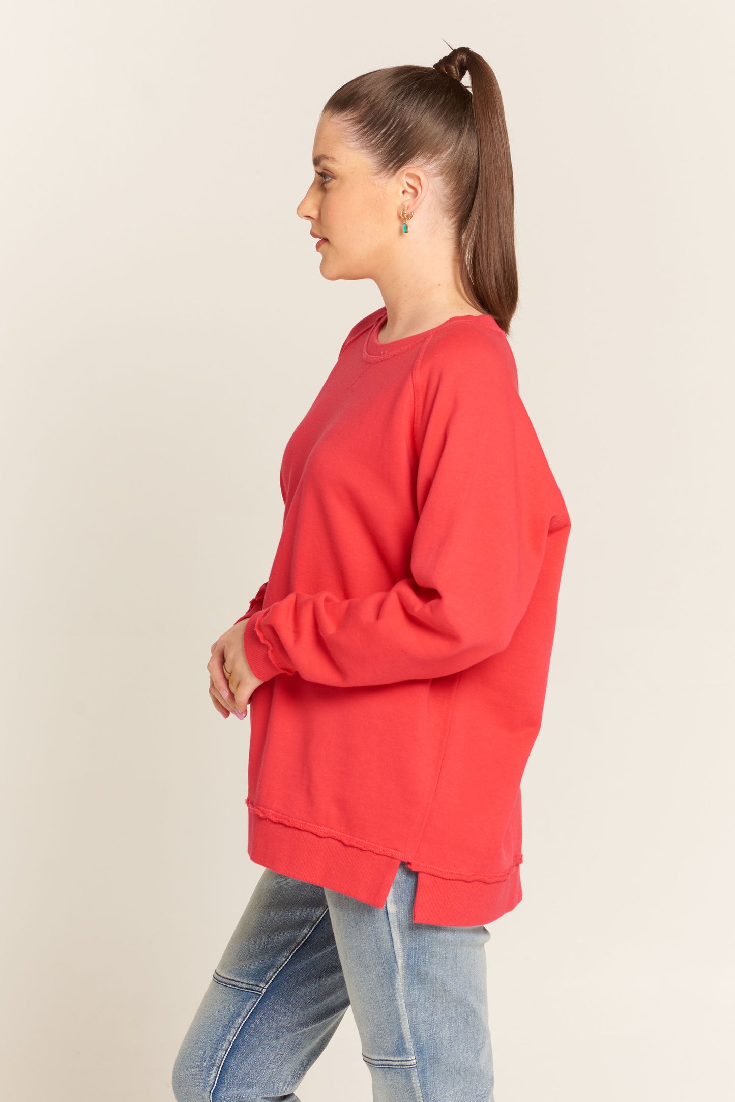 Cloth Paper Scissors Sweatshirt Red | CPS1232-17