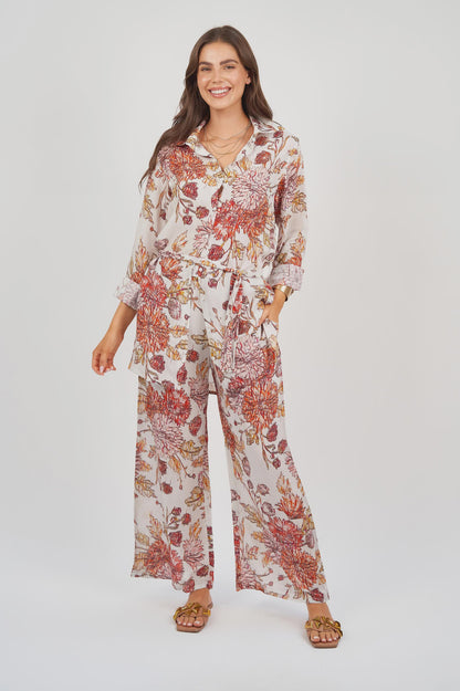 Naudic - Pant Suit Willow Print | VSS23-LV-0981