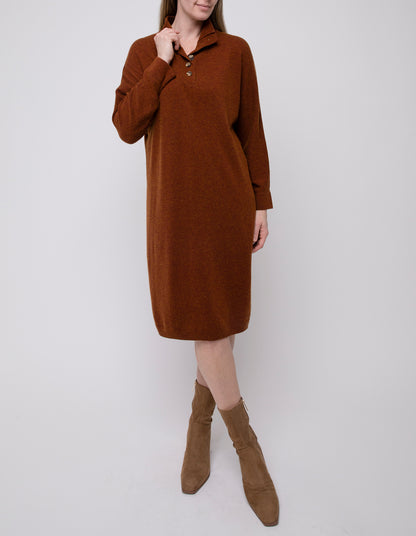 Ping Pong Button Front Knit Dress Tortoiseshell | PP545016