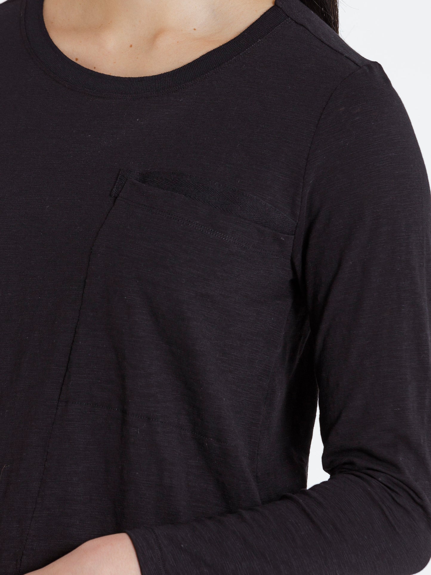 Marco Polo L/S Essential Tee Black | MP37378
