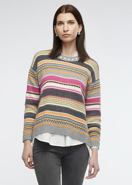 Zaket & Plover - Textured Crew Sweater Cloud | ZP6102