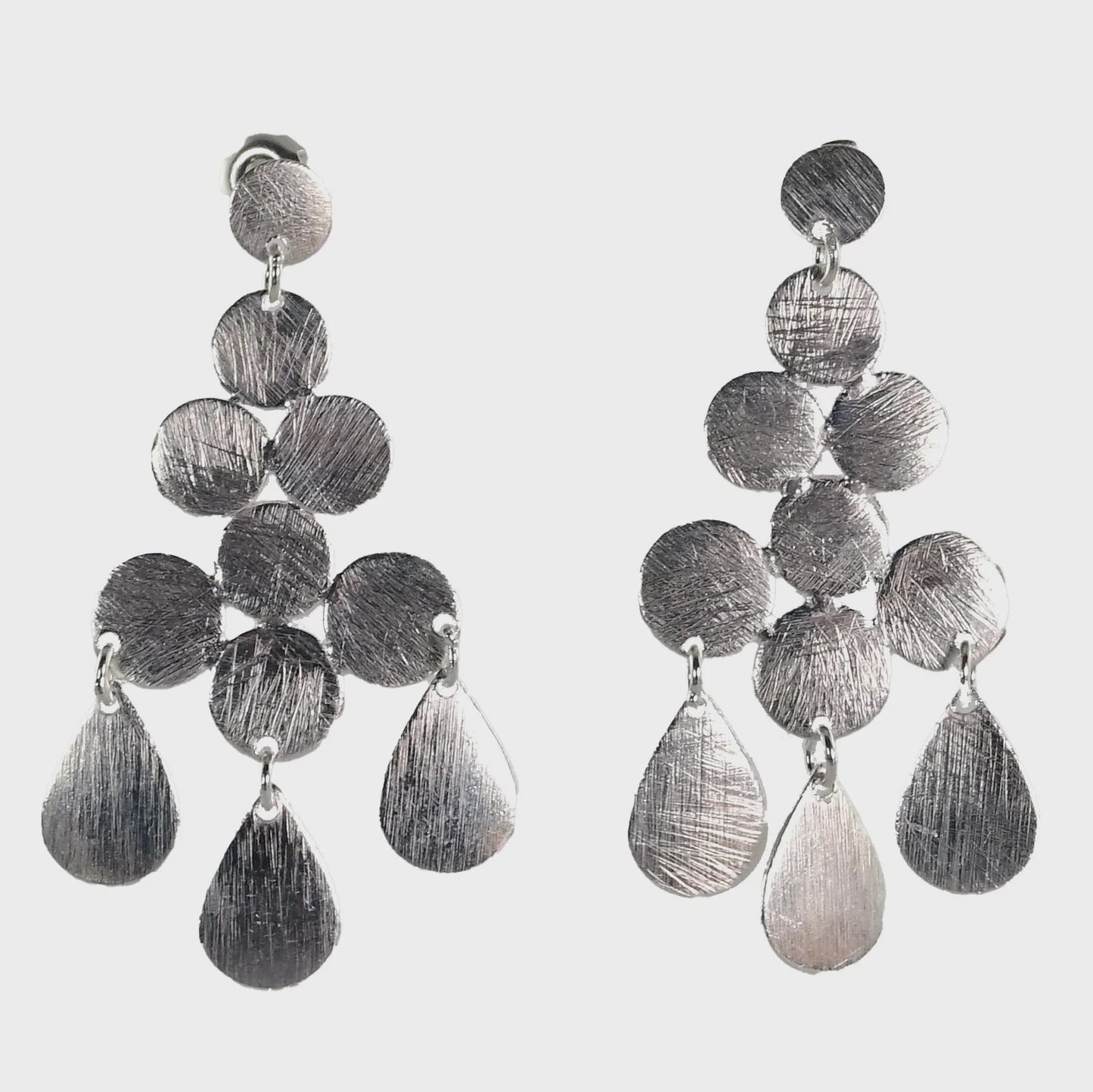 Melanie Woods - Silver Wash Earrings C177.16