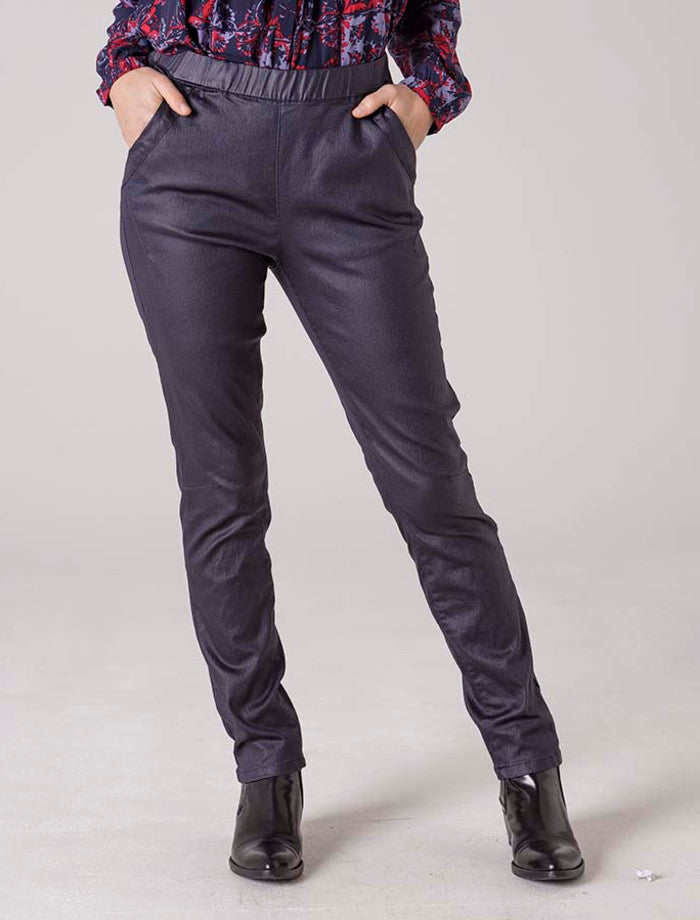 Yarra Trail Coated Pant Navy | YT8871