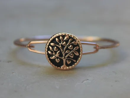 Baobab - Metal Bracelet 1 Stone Rose Gold | B1RG