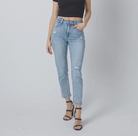 Denim Ripped Jean | W3007